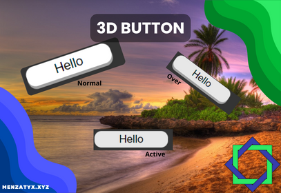 3d button